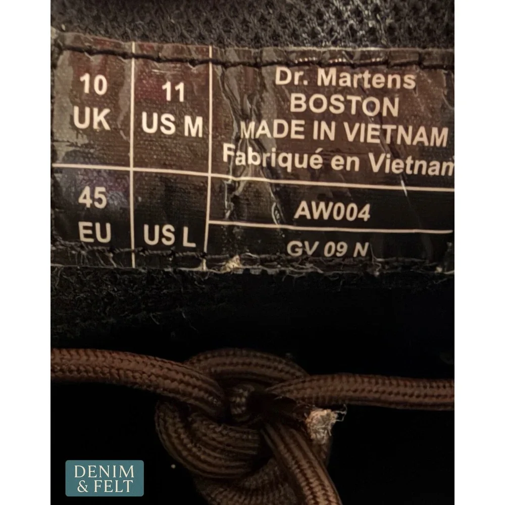 Dr. Martens Boston AW004 Vintage 90s Y2K Brown Leather Oxford Derby Shoes SZ 11